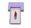 Kép 1/3 - Bíbor achát kétcsúcs medál (3,5cm)
