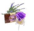 Kép 1/6 - Illatos szappanrózsa fém tricikliben grillázzsal (választható rózsa és táblácska)