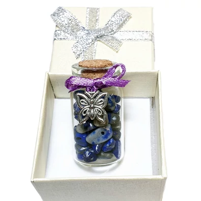 Lápisz Lazuli szerencse üvegcse