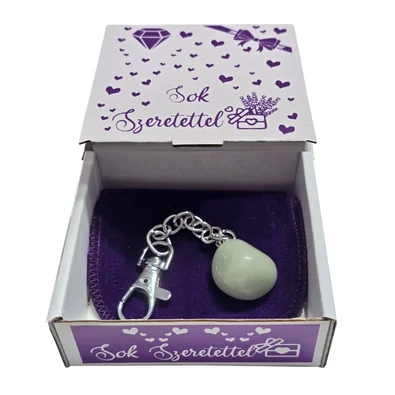 Aventurin kulcstartó