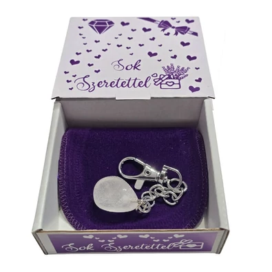 Hegyikristály kulcstartó