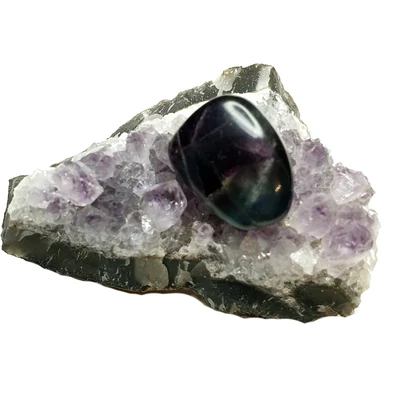 Lila Fluorit Marokkő