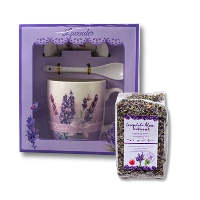 Levendula Álom (3 dl) Teázó csomag  Levendula teával (változatos levendula mintával)