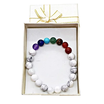 Csakra karkötő Howlittal - nagy szemű