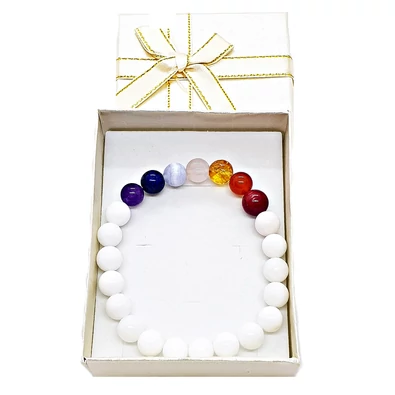 Csakra karkötő Jádéval