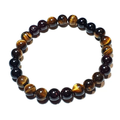 Férfi ásvány karkötő a Férfi erő köveivel