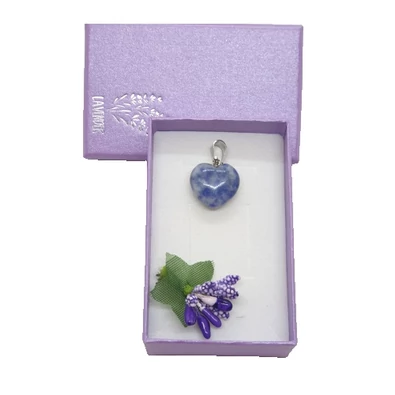 Szodalit szív formamedál (1,5 cm) Szodalit szív formamedál (1,5 cm)