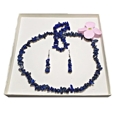 Lápisz Lazuli szemcse garnitúra