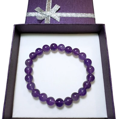 Ametiszt karkötő (8mm)