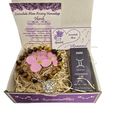 Ásvány,-Aromaterápia és horoszkóp illatvarázs ajándékdoboz - Ikrek (horoszkóp) Ásvány,-Aromaterápia és horoszkóp illatvarázs ajándékdoboz - Ikrek (horoszkóp)