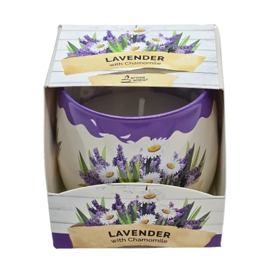 Levendula illatú pohárgyertya