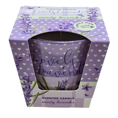 Nagy Levendula illatú pohárgyertya