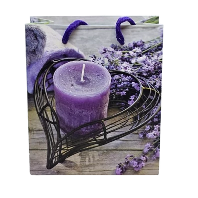 Levendula gyertyás ajándéktáska