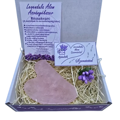 Rózsakvarc Gua Sha masszírozókő Rózsakvarc Gua Sha masszírozókő