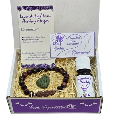 Ásvány,-Aromaterápia illatvarázs ajándékdoboz - Sólyomszem Ásvány,-Aromaterápia illatvarázs ajándékdoboz - Sólyomszem