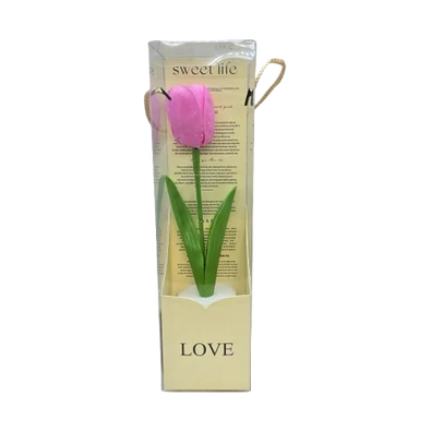 Szappantulipán díszdobozban