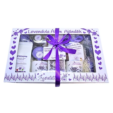 Exkluzív levendulás édességek ajándékdobozban
