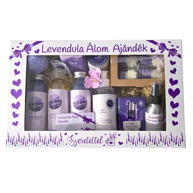 Prémium levendulás kényeztető ajándékdoboz