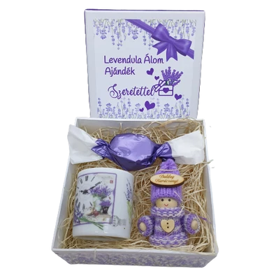 Levendula Álom A Te Kávé Időd Ajándékdoboz (karácsonykor szaloncukorral)