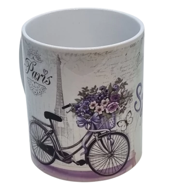 Születésnapi levendulás bögre - "Boldog Születésnapot" felirattal