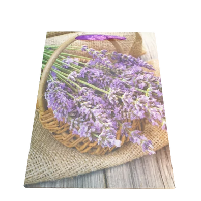 Levendula csokor kosárkával ajándéktáska