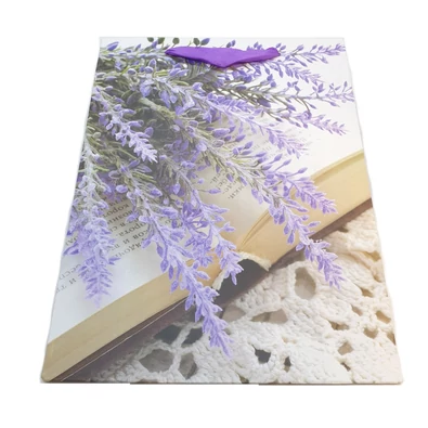 Levendulás - könyves ajándéktáska