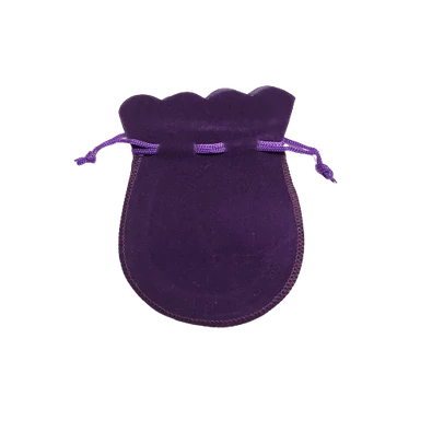 Sötétlila kerek szütyő