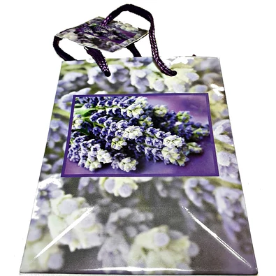 Levendula virágos kicsi ajándékszatyor