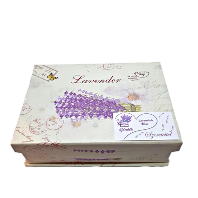 Levendulás díszdoboz (24 cm)