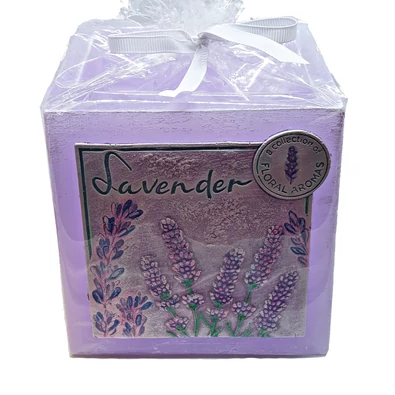 Levendulás lampion kocka