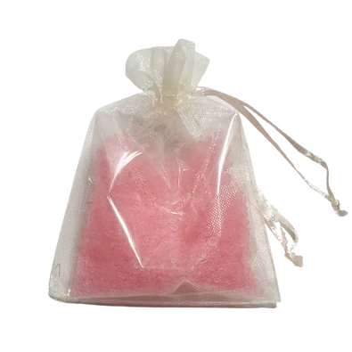 Trópusi Paradicsom Illatos Paraffin Granulátum - Sárkánygyümölcs organza díszcsomagolásban