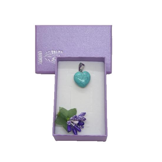Türkenit szív formamedál (1,5 cm)