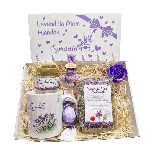 Levendula Álom Teázó Ajándékdoboz ünnepi alkalomra