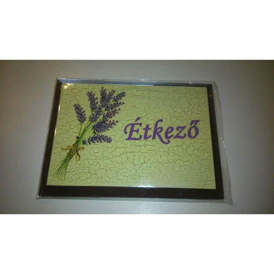 Étkező feliratú helyiség tábla