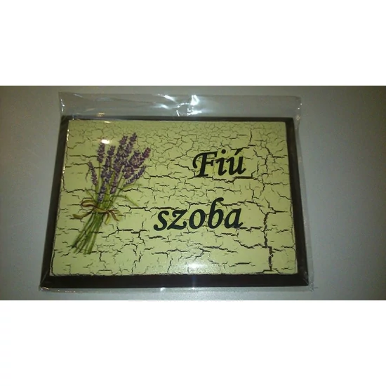 Fiú szoba feliratú helyiség tábla