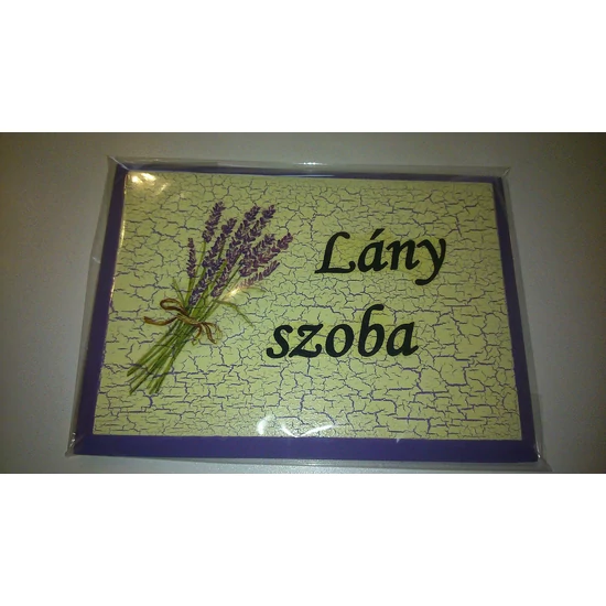 Lány szoba feliratú helyiség tábla